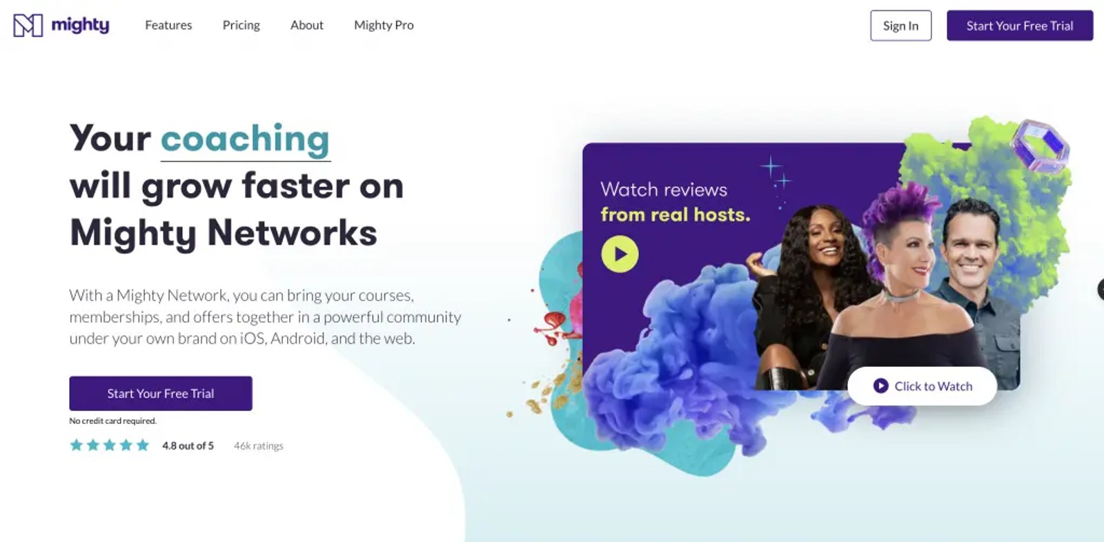 Mighty Networks community and content social learning app