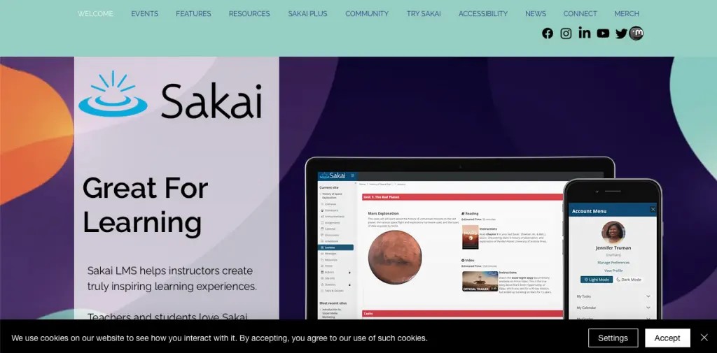 Sakai is a unique Google Classrooms alternative