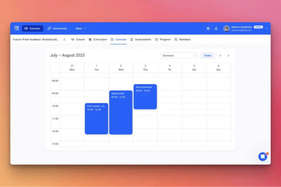 Introducing Course Calendar