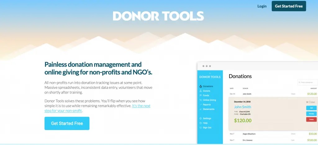 DonorTools as the best CRM for nonprofit organizations