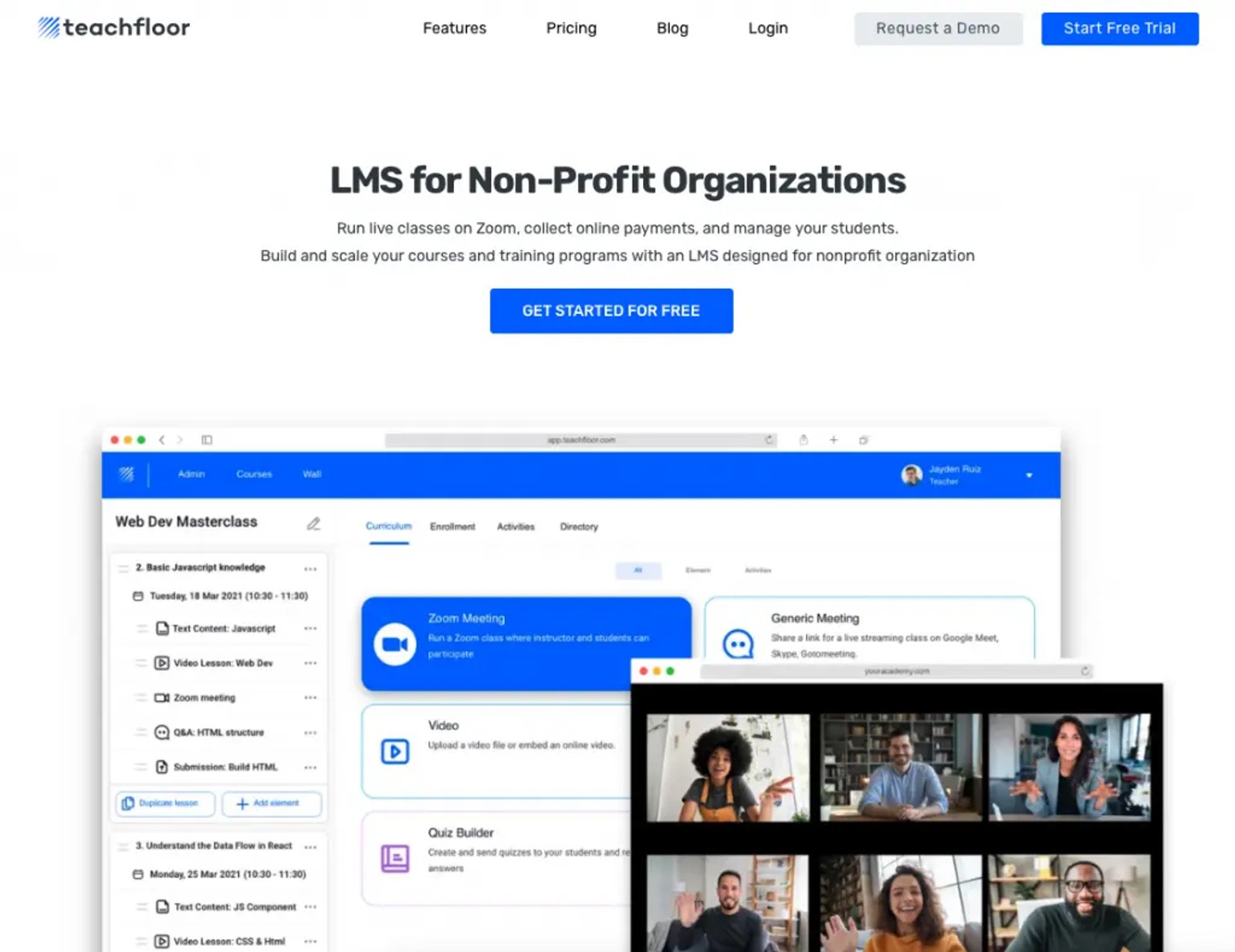 Teachfloor is the best LMS and eLearning for nonprofits
