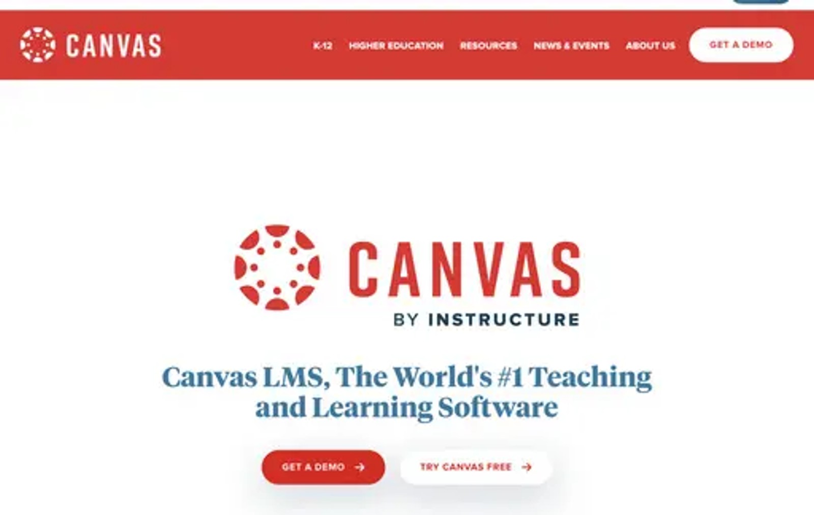 Canvas open-source learning management system interface
