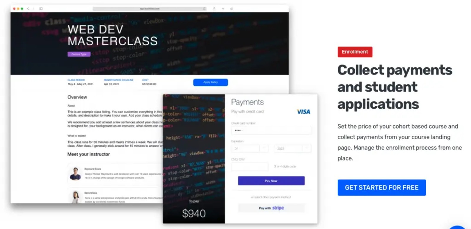 Automatically collect payments of your students 