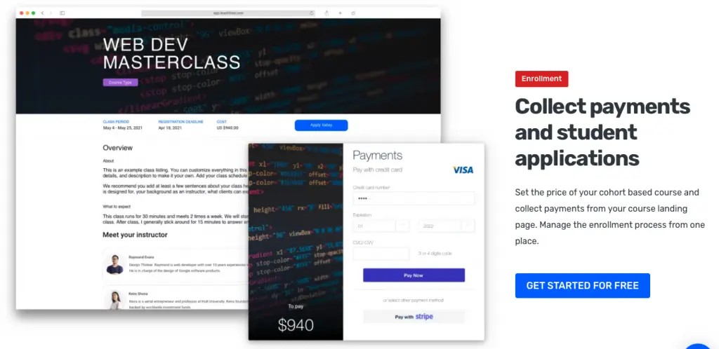 Automatically collect payments of your students