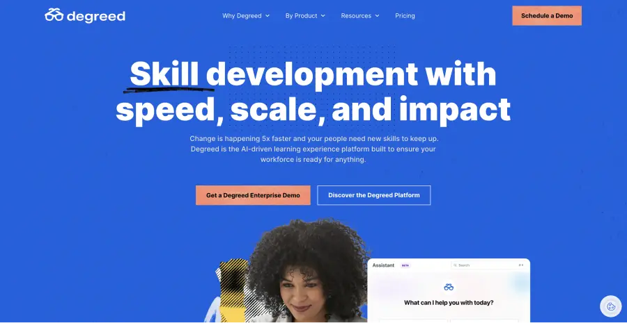 Degreed: Best LMS for Remote Teams for Upskilling and Reskilling