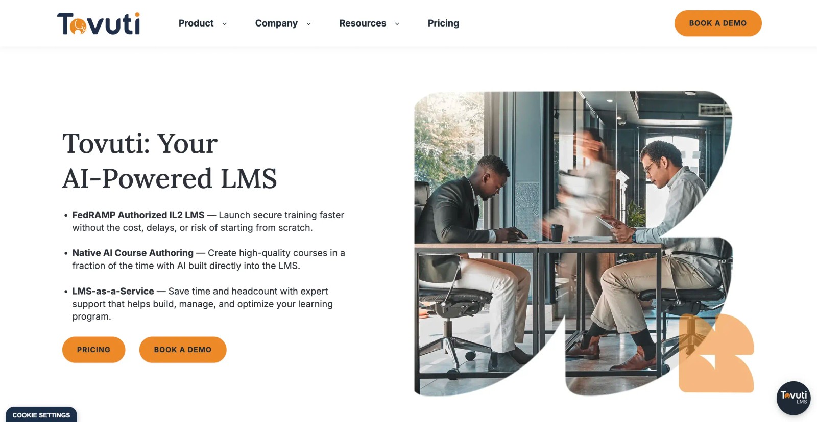 Tovuti LMS engagement modules dashboard