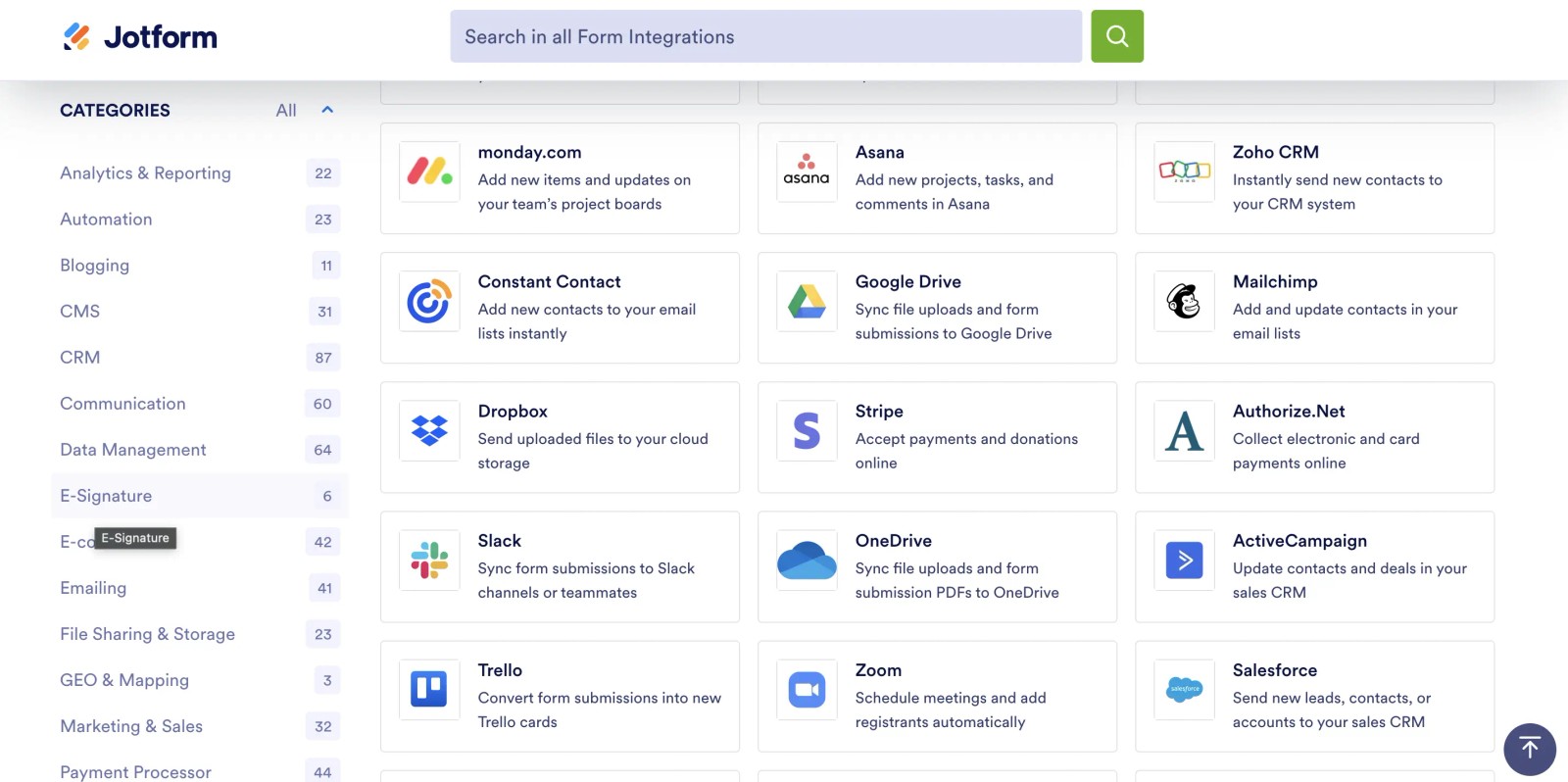 Jotform Integration