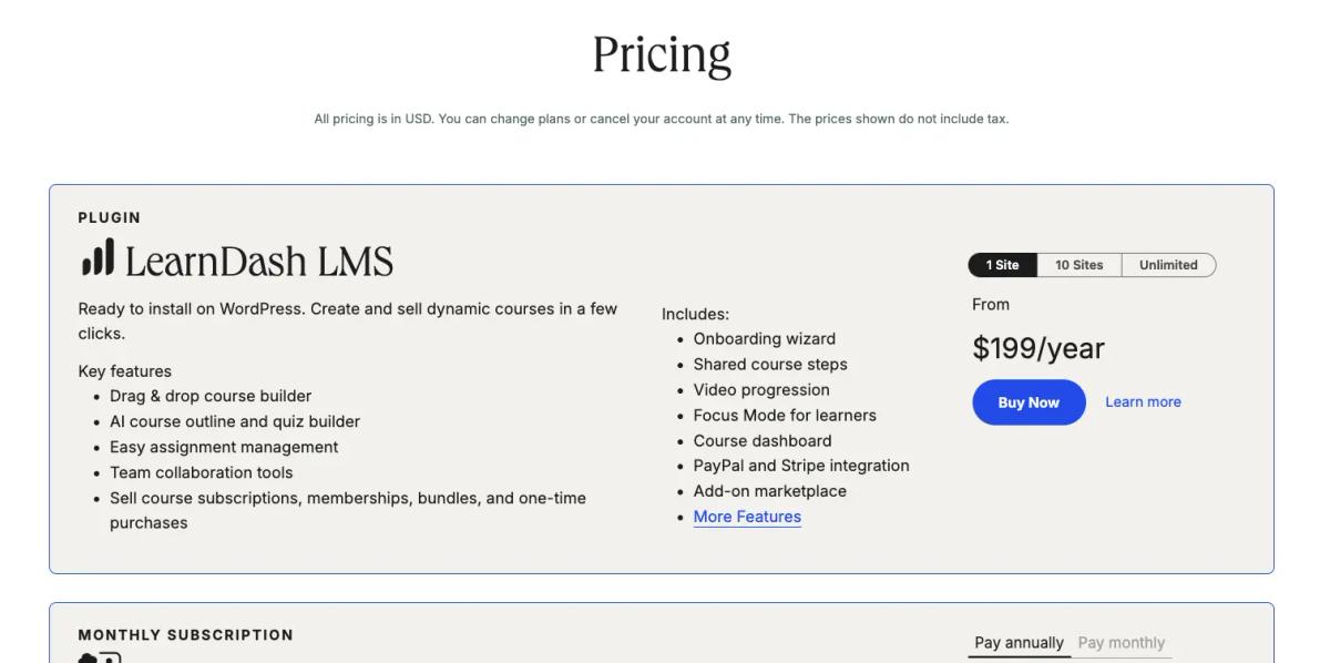 LearnDash Pricing