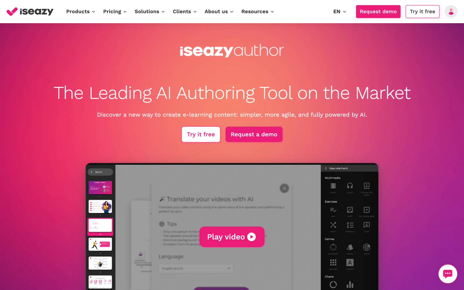 isEazy Author homepage hero section