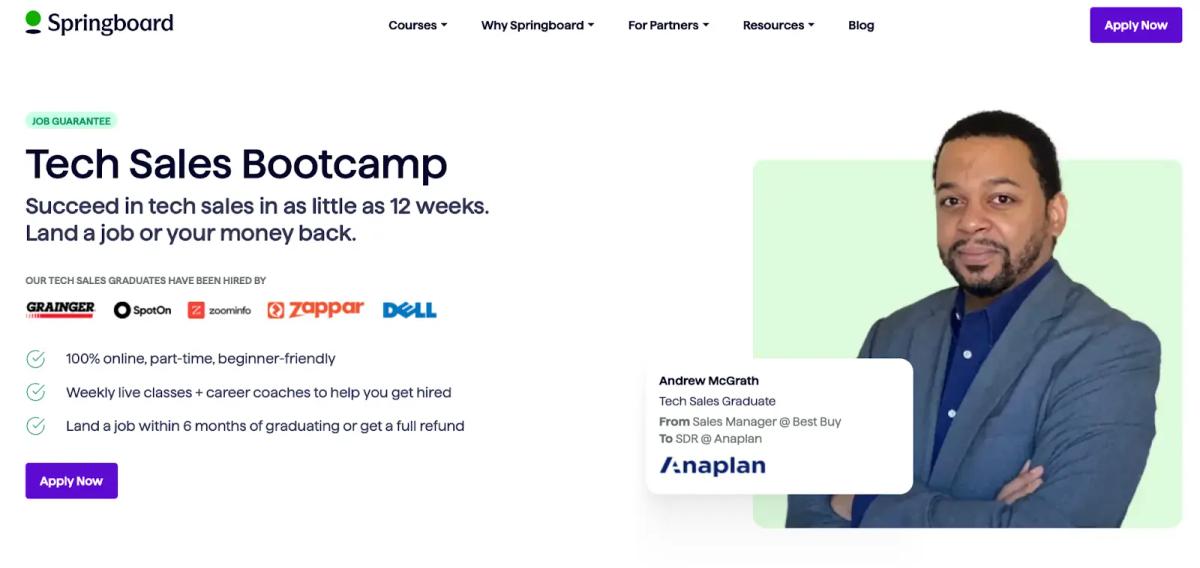 Springboard’s Tech Sales Bootcamp