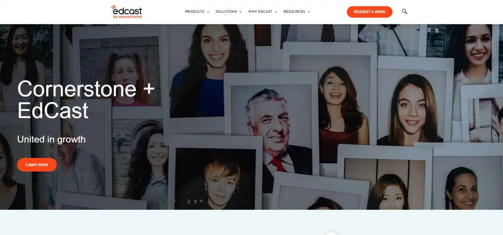 Edcast knowledge cloud learning experience platform interface