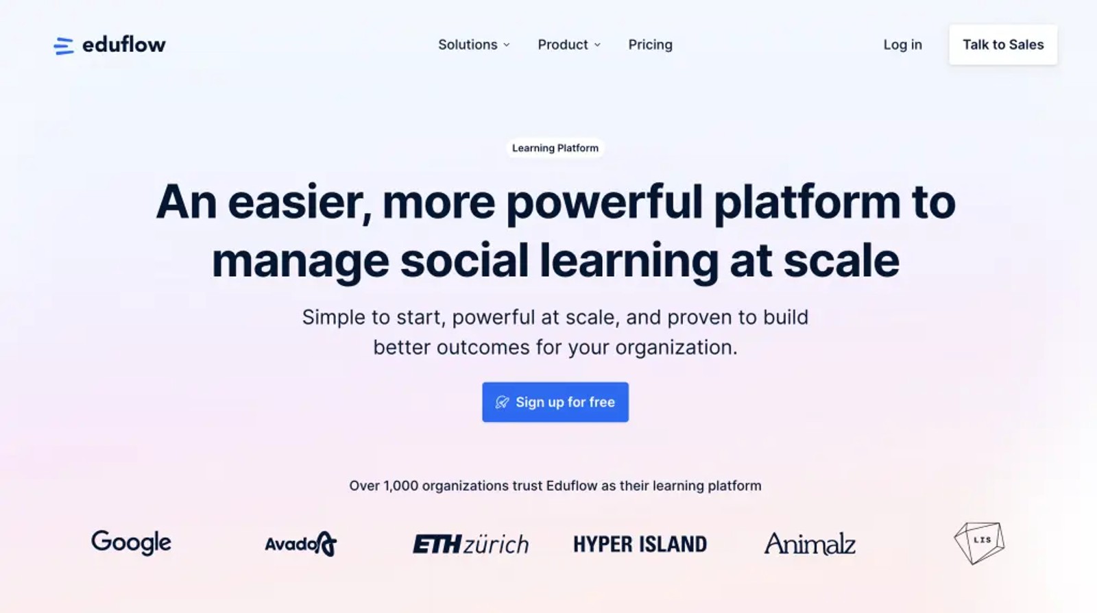 Eduflow active collaborative social learning environment