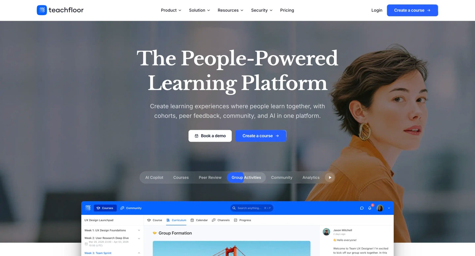 Teachfloor homepage