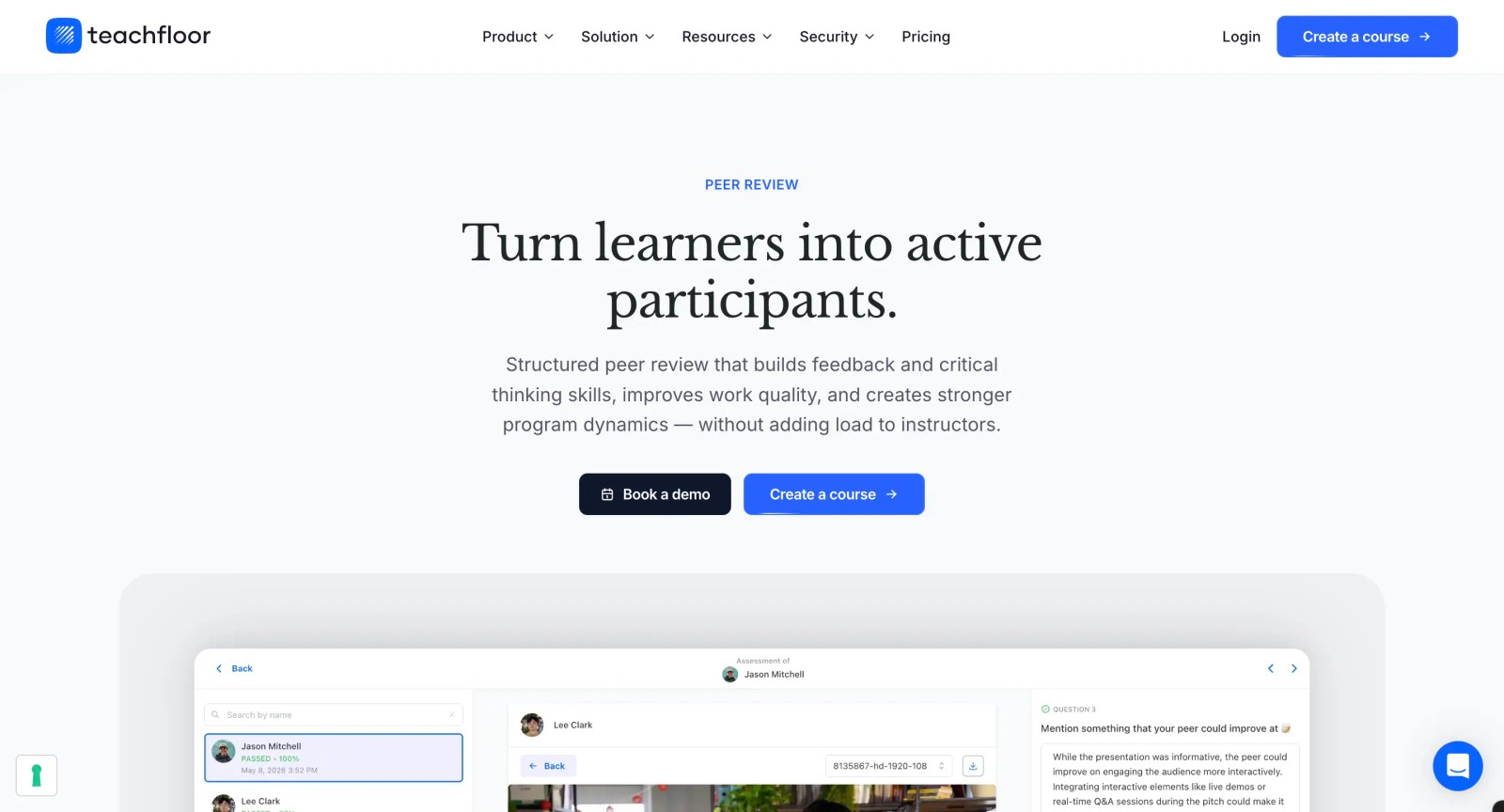 Teachfloor peer review