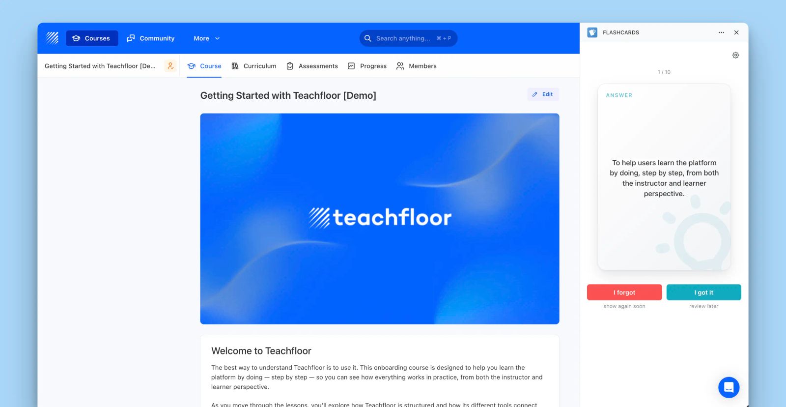 Flashcards learnings