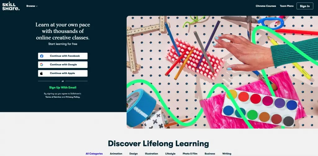 Skillshare Online Course Platforms