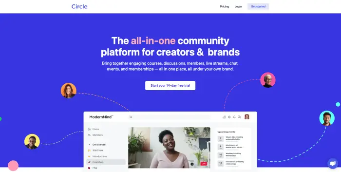 Circle.so interface — skool alternatives