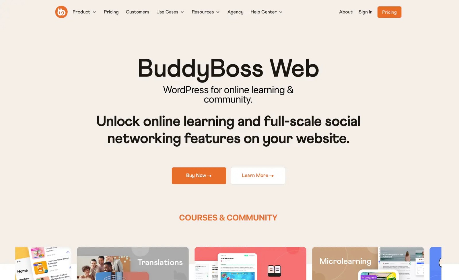 BuddyBoss community and membership platform interface