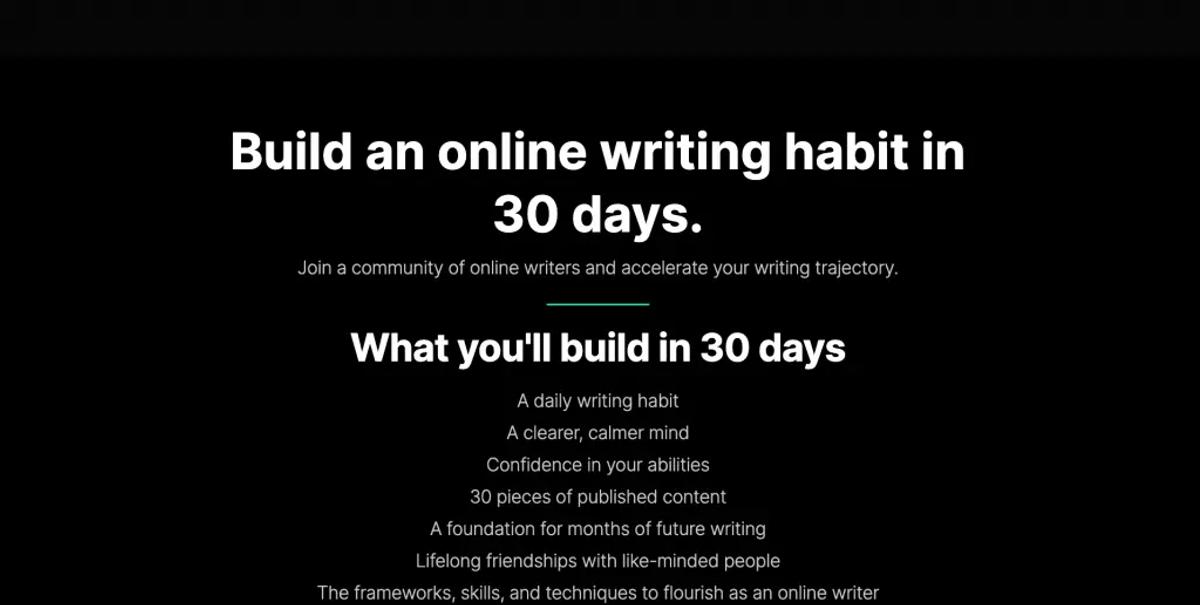 ship 30 for 30 cohort course