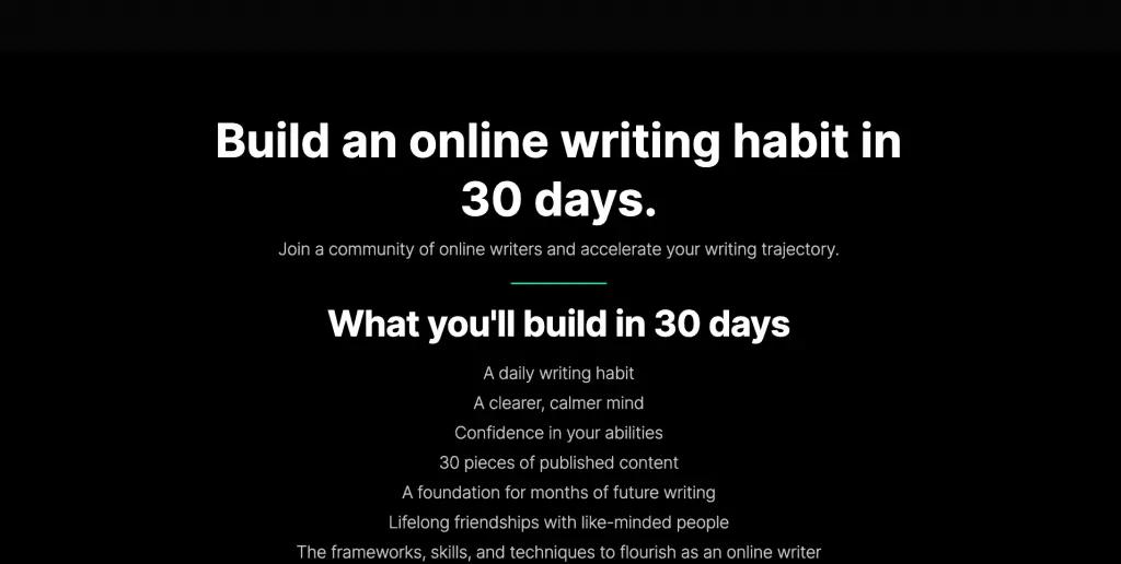 ship 30 for 30 cohort course