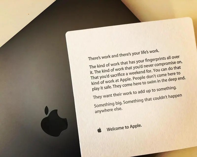 welcome letter steve jobs
