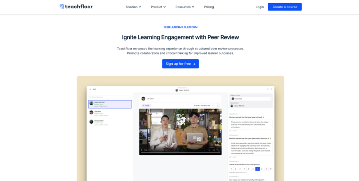 peer learning platform