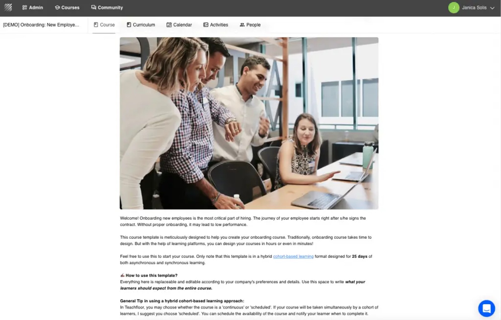 Scalable Employee Onboarding Process Course Template for HR managers