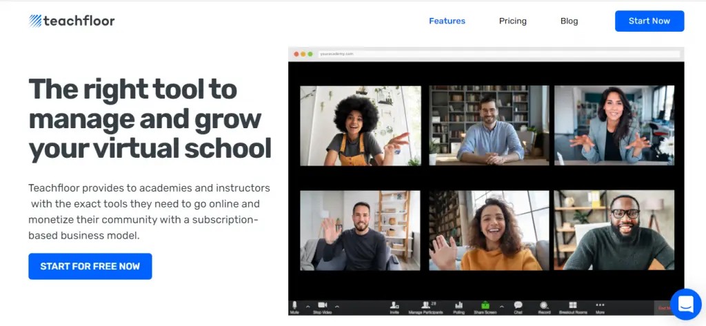 Choose an LMS: Teachfloor.