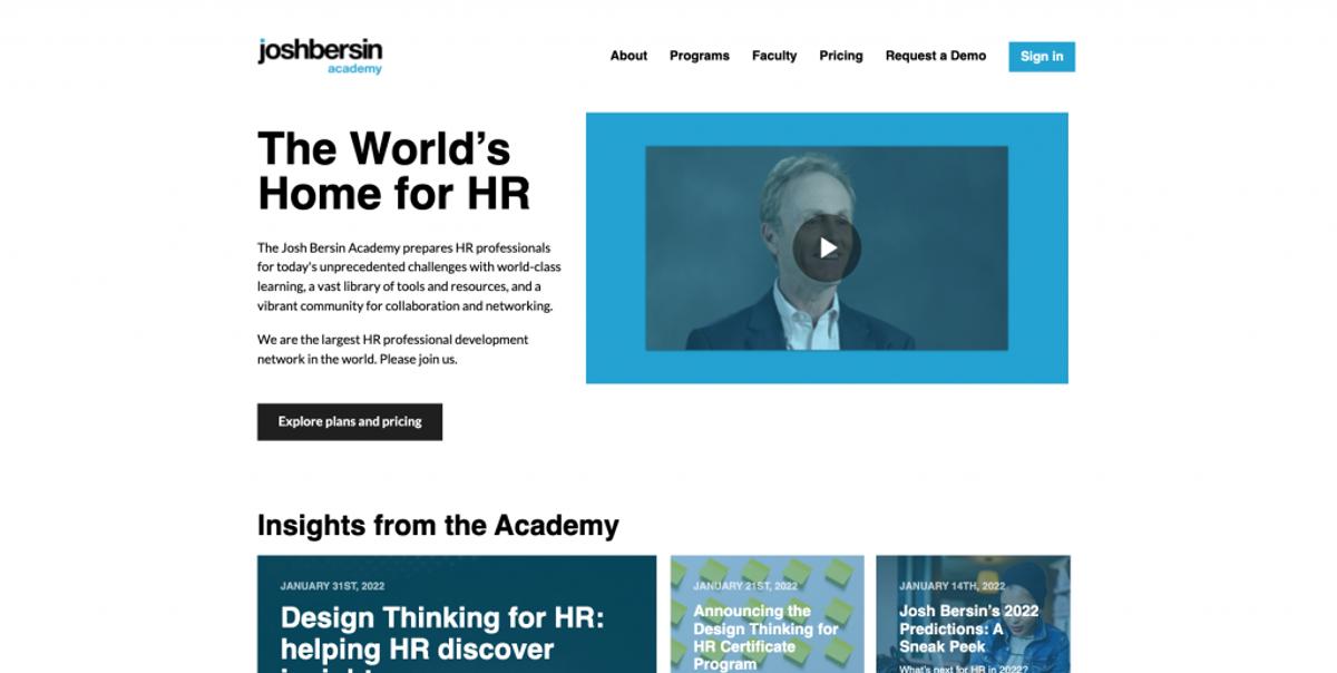 Josh Bersin - Best Corporate Training Companies