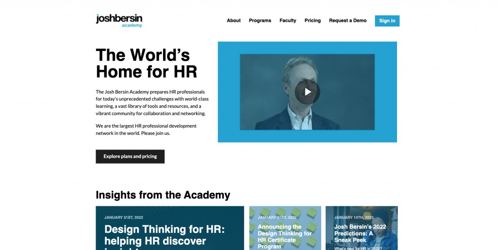 Josh Bersin - Best Corporate Training Companies