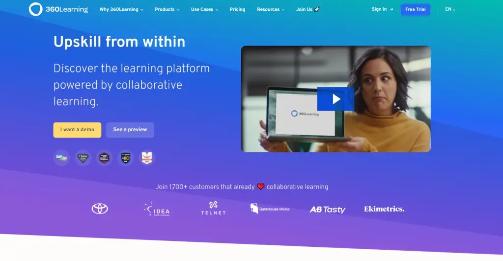 Udemy Business Alternatives 360 learning