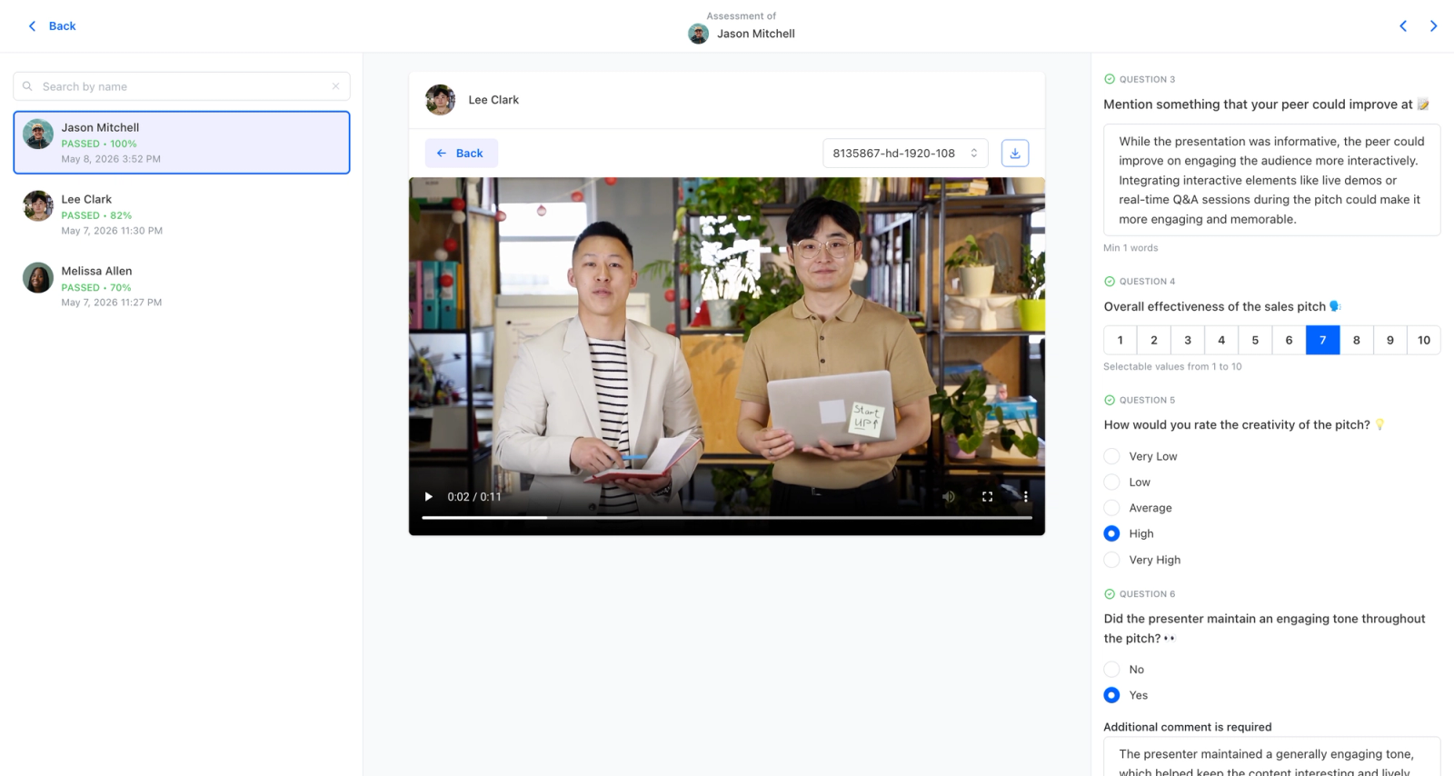 Teachfloor peer review workflow