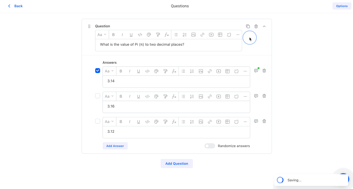 Introducing AI Quiz Feedback