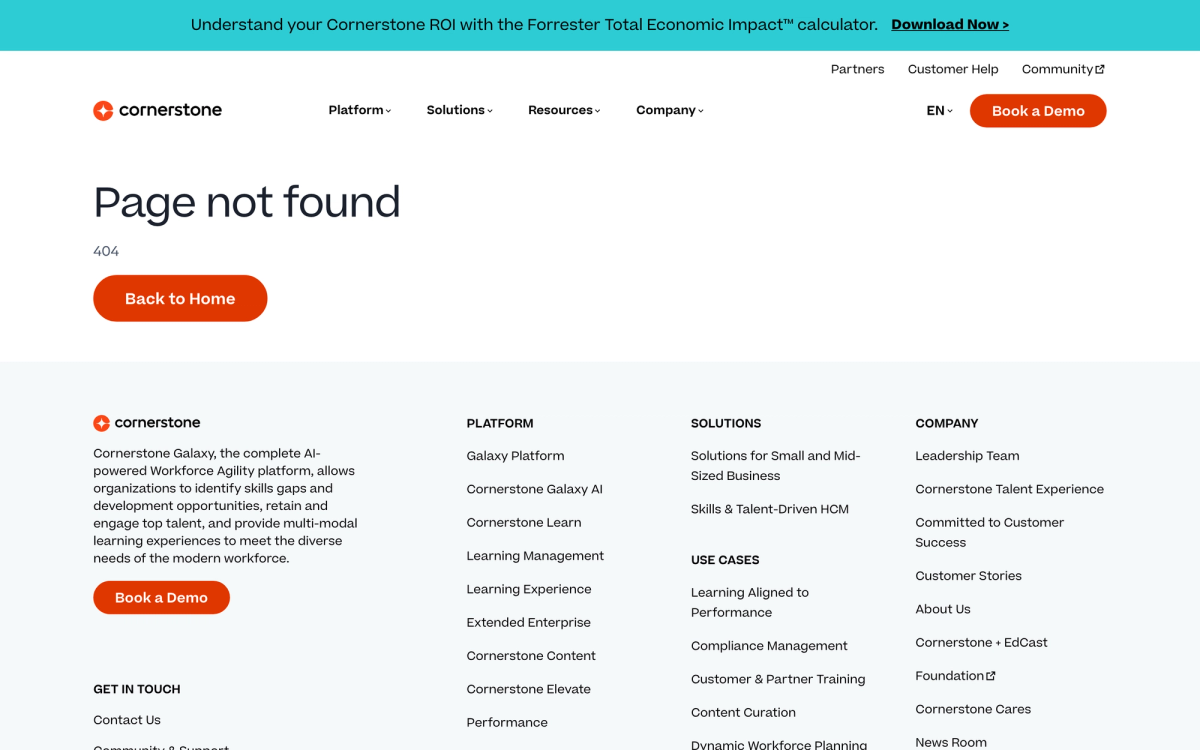 Saba Cloud homepage hero section