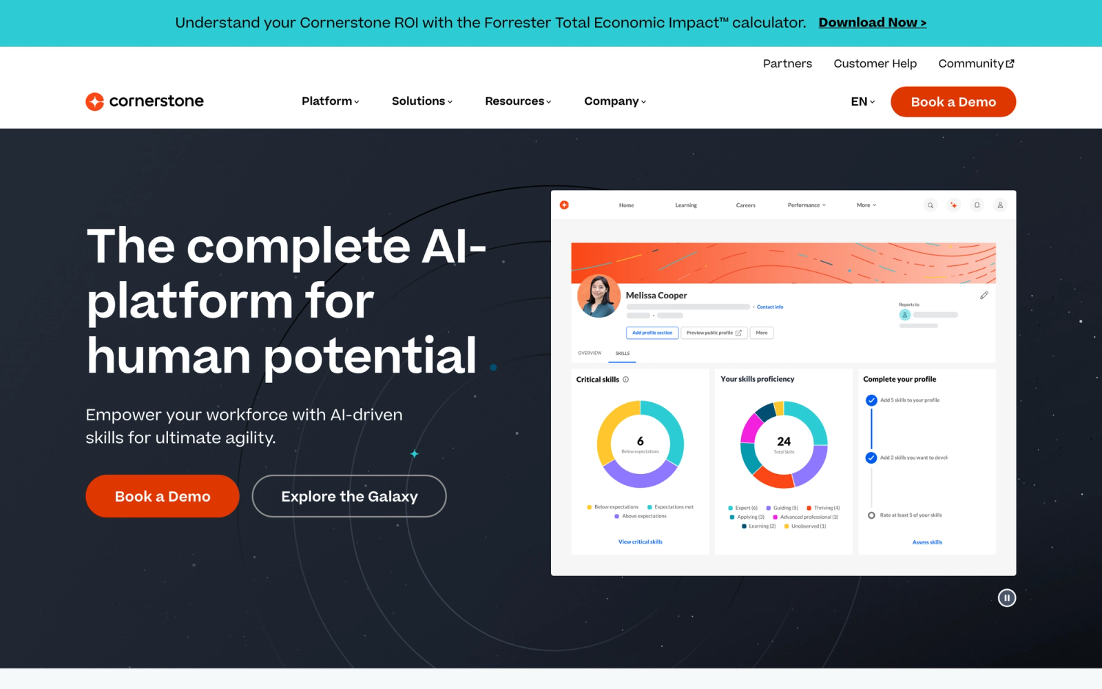 Cornerstone OnDemand homepage