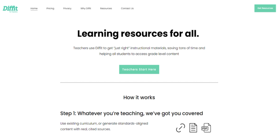 What Is Diffit? Features, Pricing & Use Cases (2026) | Teachfloor