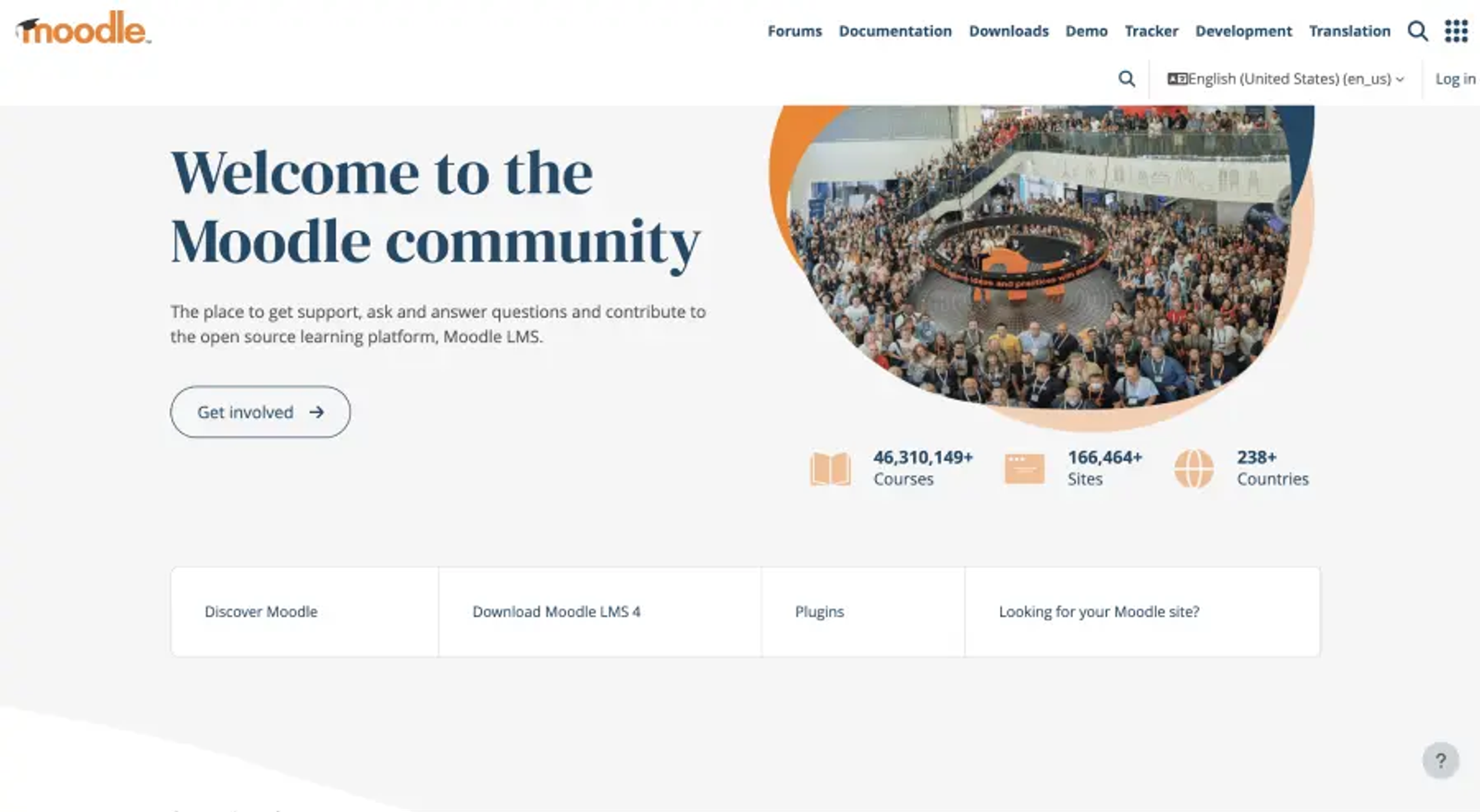 Moodle LMS course interface