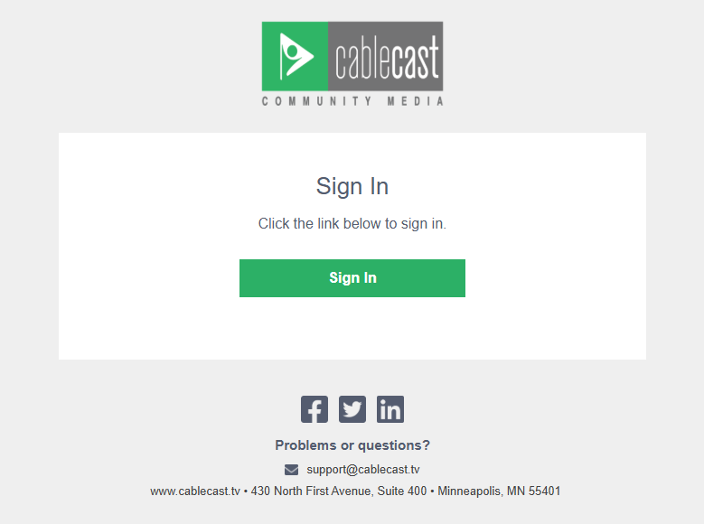 Email With Secure Link to Restricted Show 