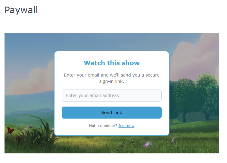 A Member Access Only Show