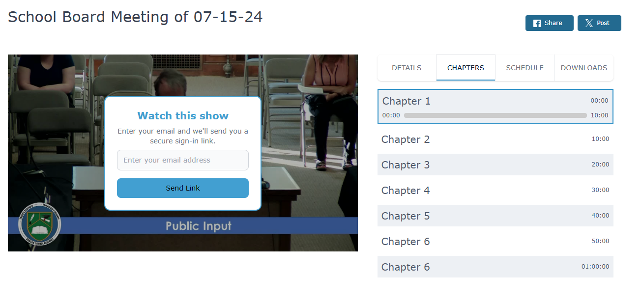 Content Restriction Dialog on Public Internet Channel