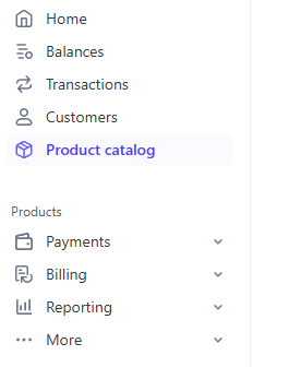Stripe Product Catalog