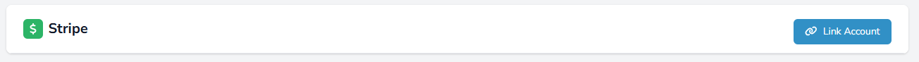 Link Account Button in Stripe Card