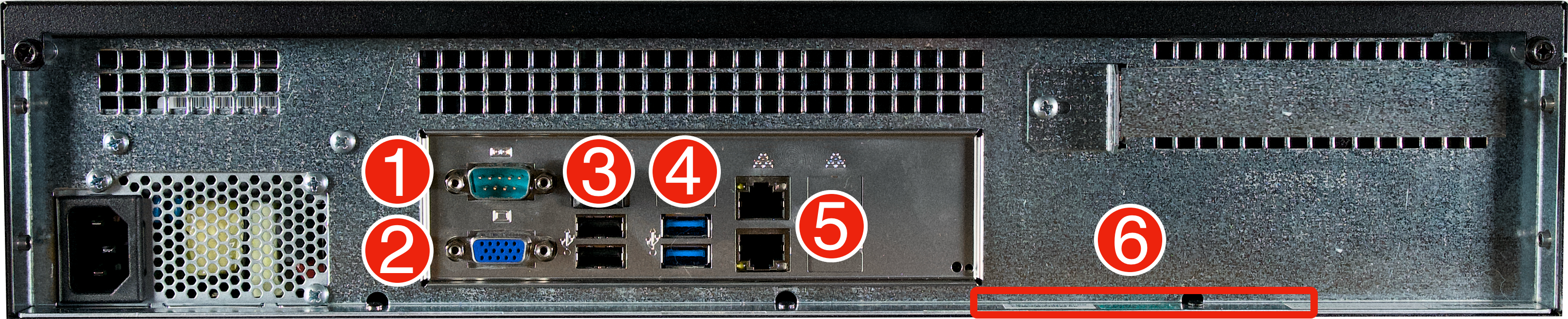 Cablecast VOD Lite 800 Rear Panel