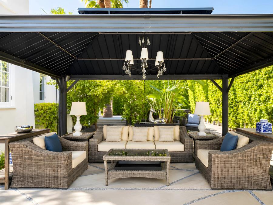 Garden gazebo at Gloria Palm Springs