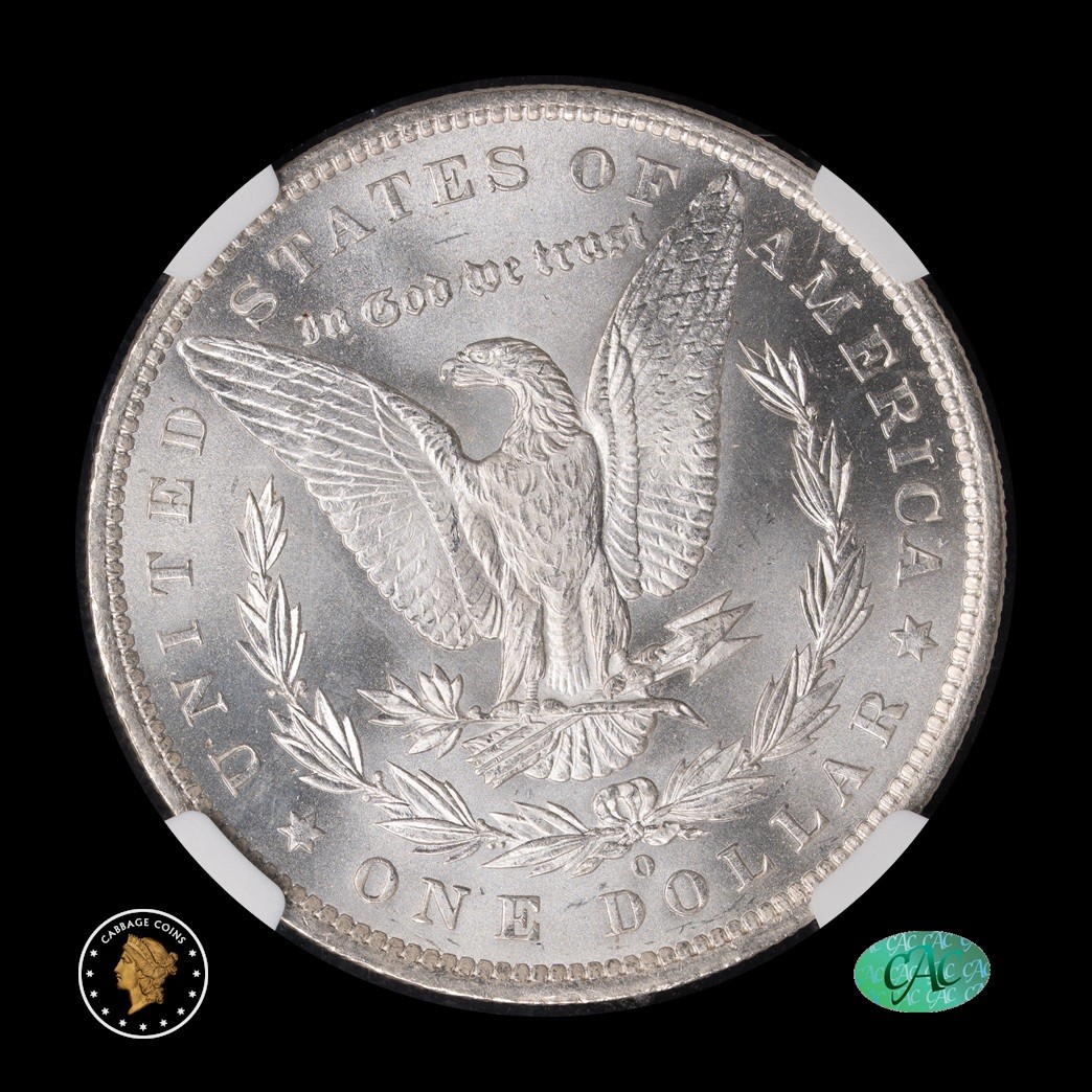 1885-O $1 Morgan Silver Dollar NGC MS66+ CAC reverse