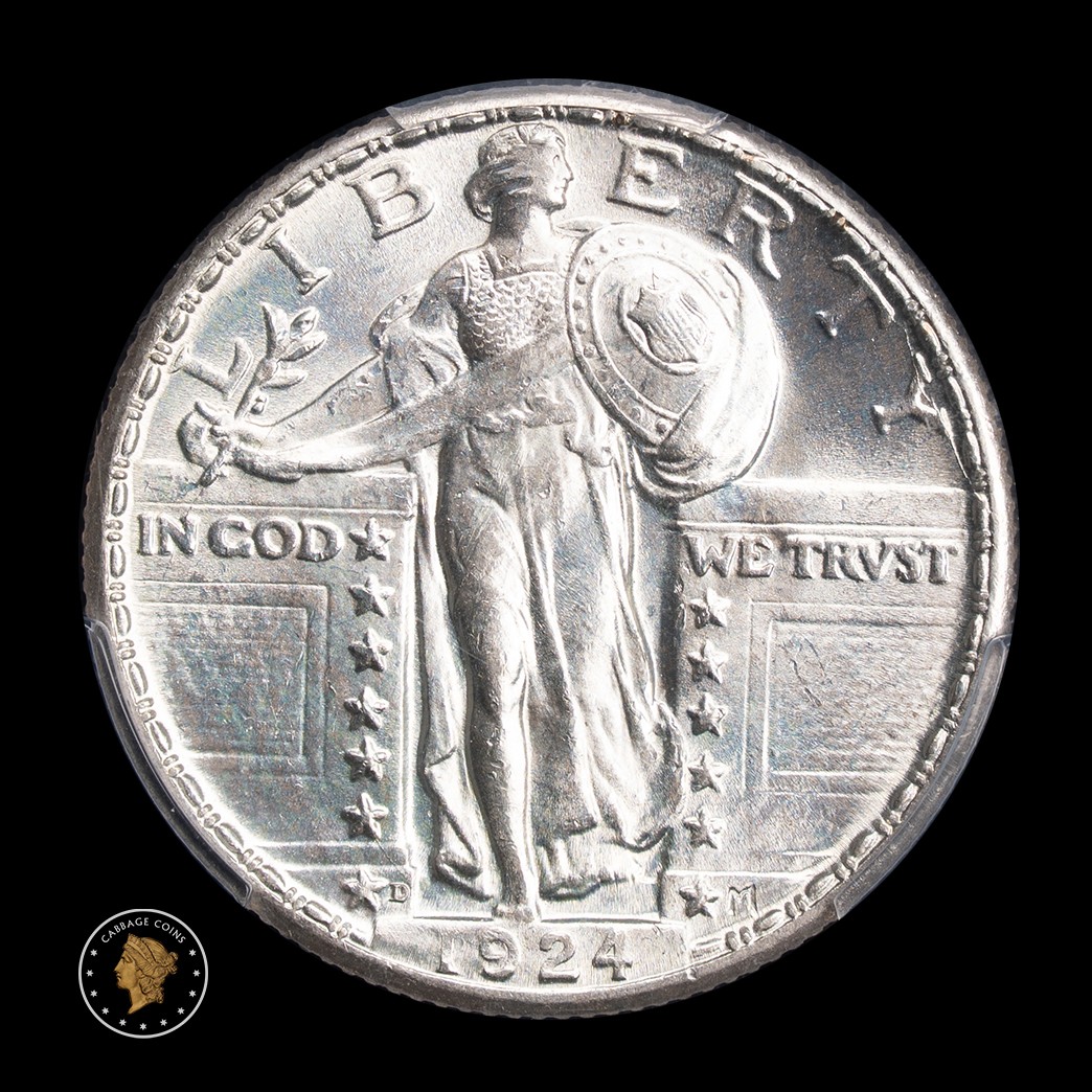 1924-D 25C Standing Liberty Quarter PCGS MS64 obverse
