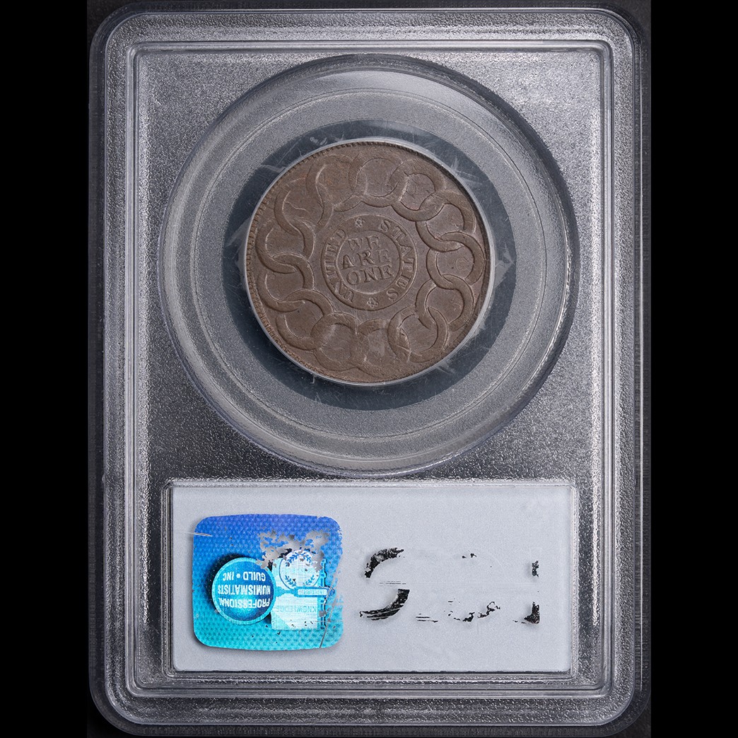 1787 Fugio PCGS MS64BN United States, 4 Cinq in holder, view 2
