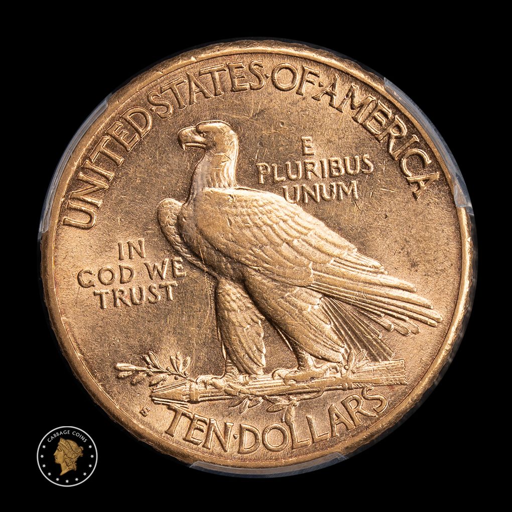 1915-S $10 Indian Head Eagle PCGS AU58 reverse