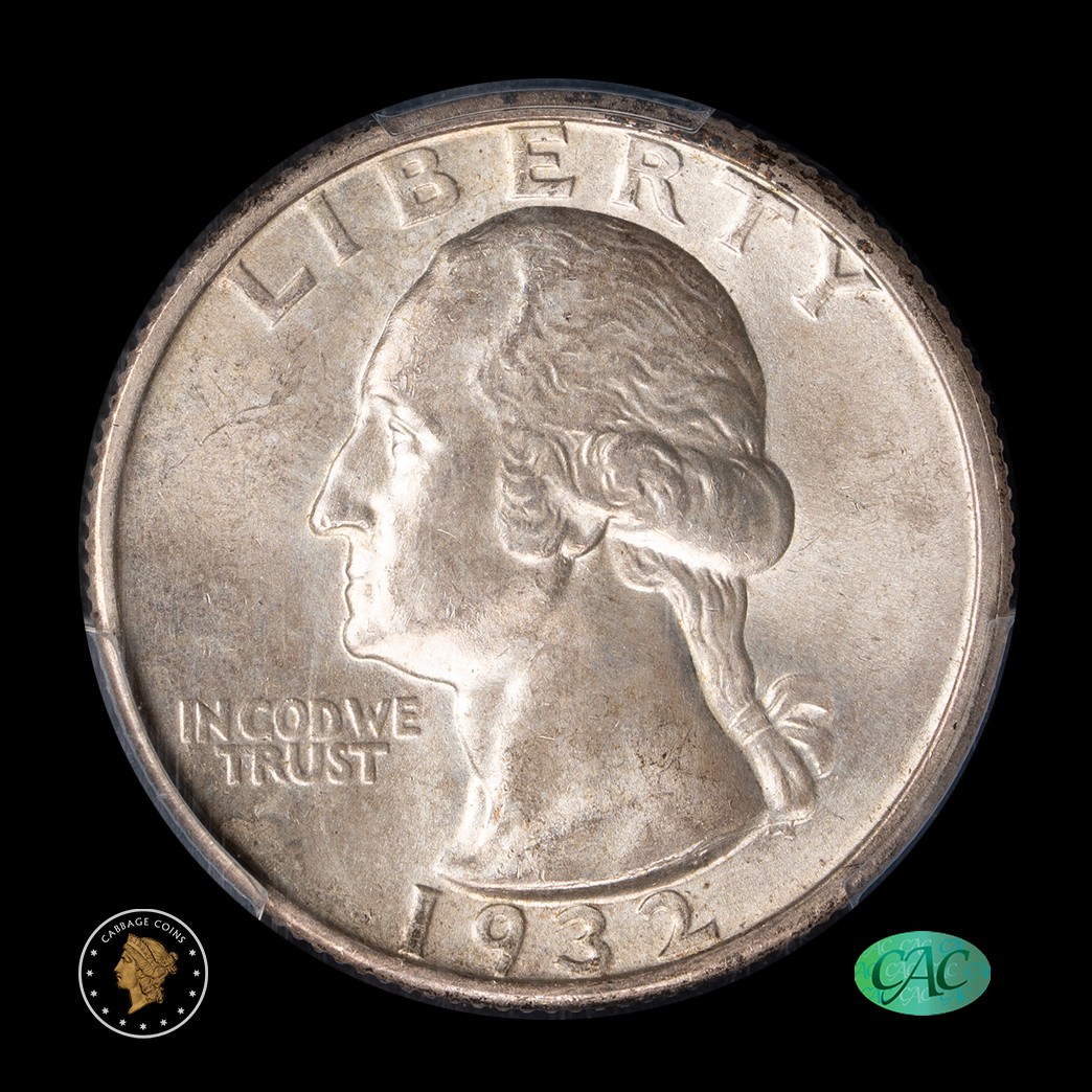 1932-S 25C Washington Quarter PCGS MS64 CAC obverse