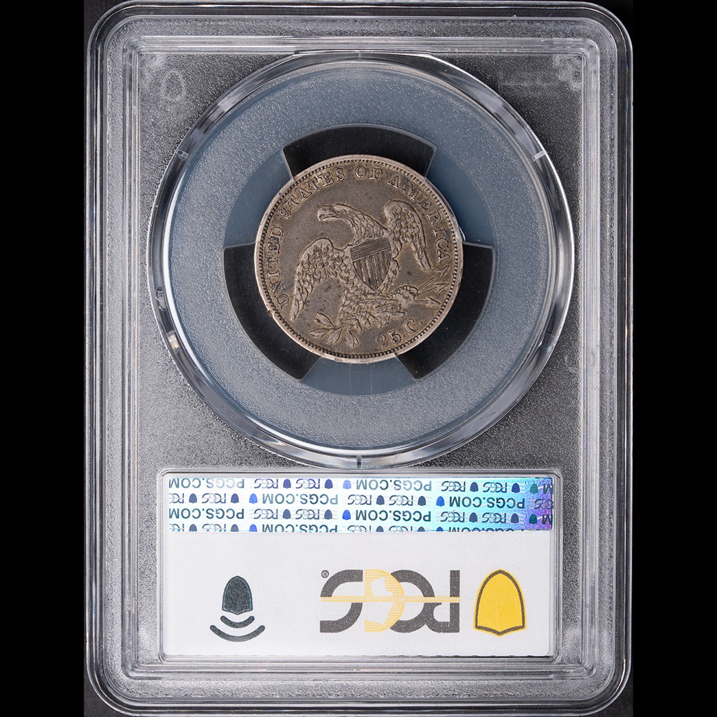 1835 25C Capped Bust Quarter PCGS XF40 CAC reverse